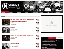 Tablet Screenshot of musikazuzenean.com